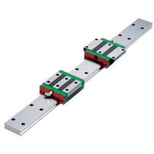 Four row wide rail linear guideway
